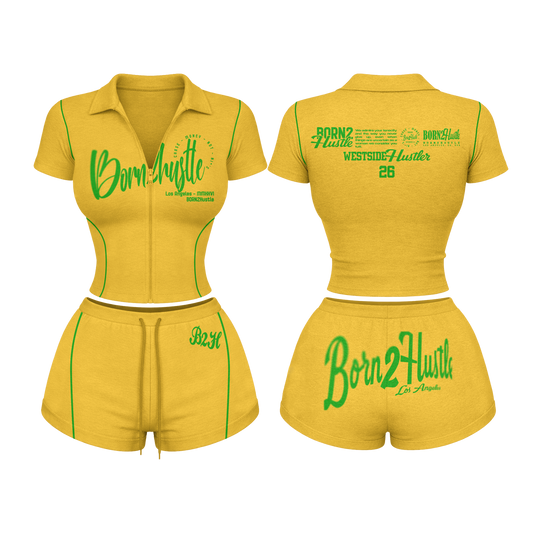 Born2Hustle We$tside Women’s Set - Yellow
