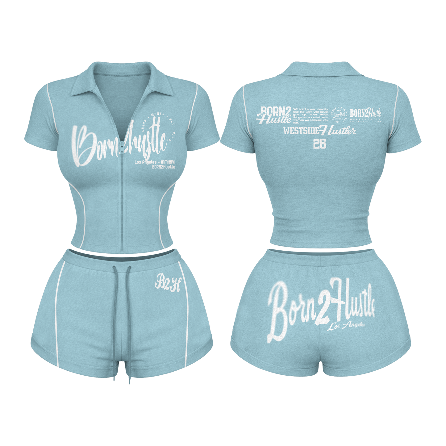 Born2Hustle We$tside Women’s Set - Blue