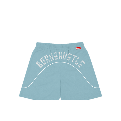 Born2Hustle We$tSide Men's Short Set  - Blue