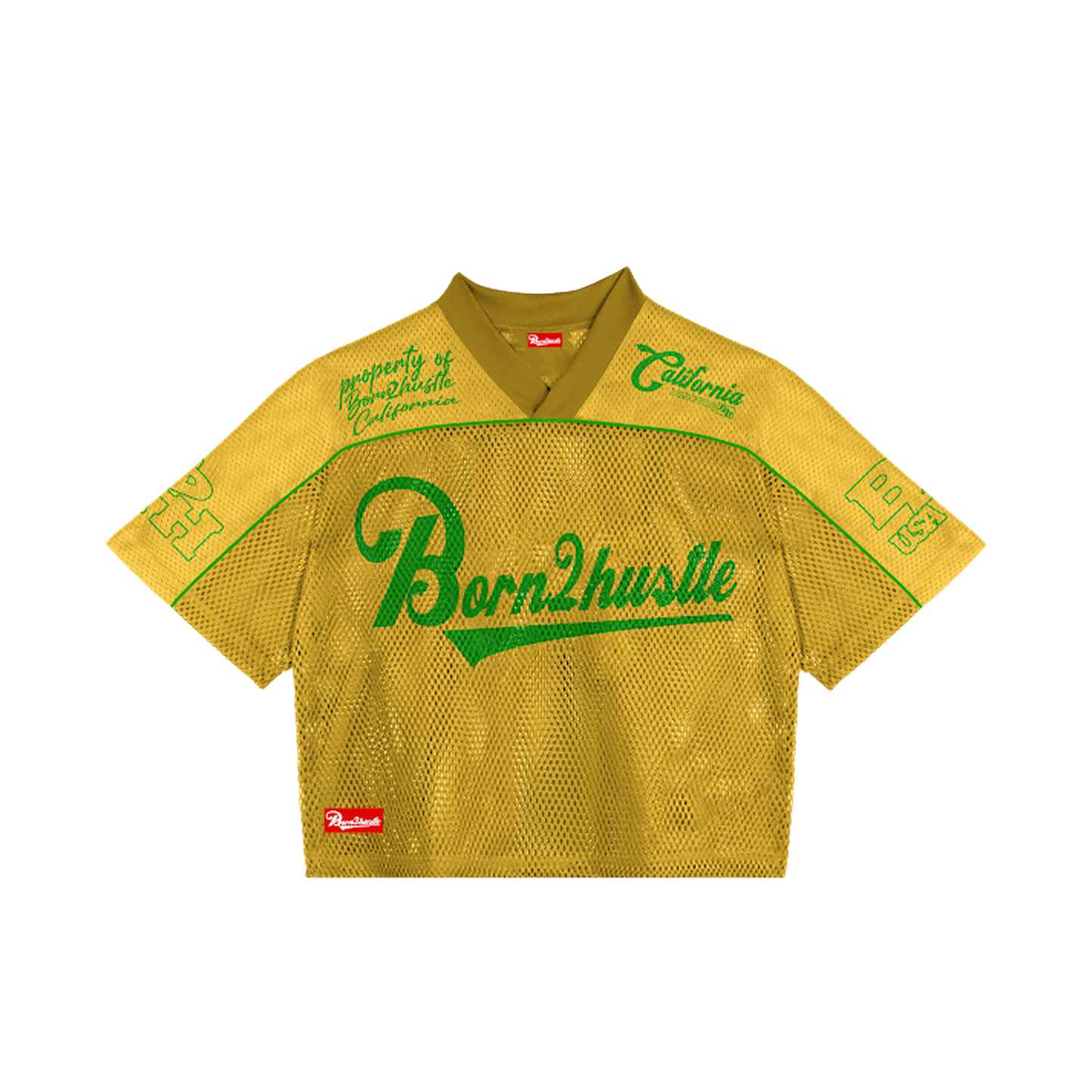Born2Hustle We$tSide Men's Short Set  - Yellow