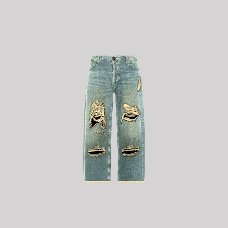 Born2Hustle Distressed vintage denim jeans