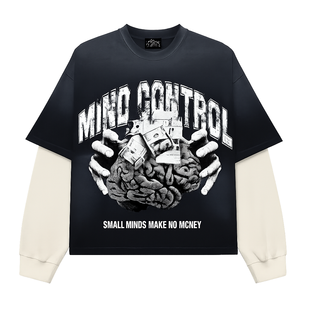 Small Minds " Long Sleeve Double Layer " T-Shirt