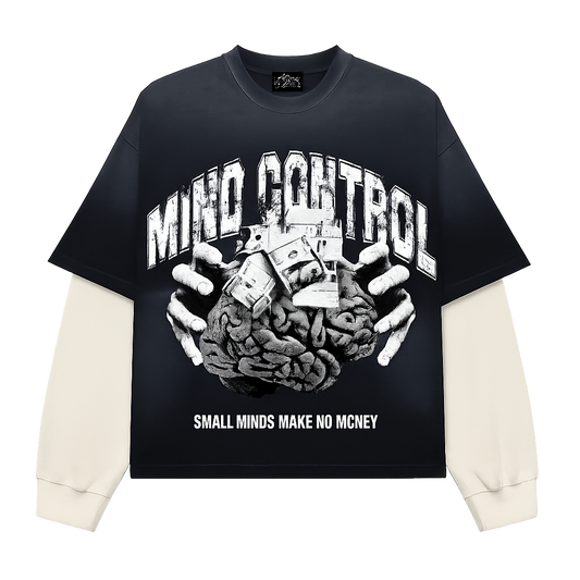 Small Minds " Long Sleeve Double Layer " T-Shirt