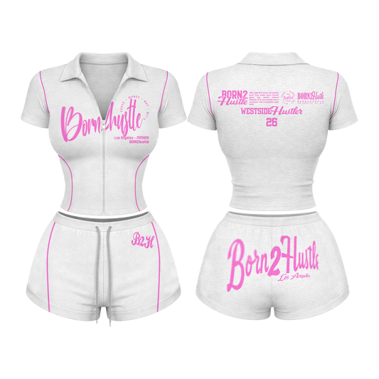 Born2Hustle We$tside Women’s Set - White